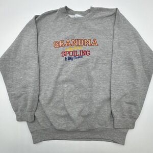 Vintage Grandma Is My Name And Spoiling Is My Game Pullover Sweatshirt Size L